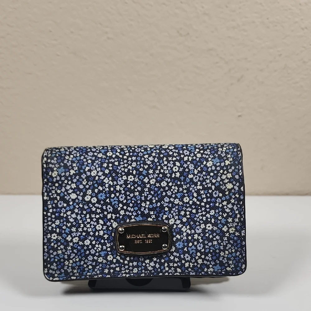 Michael Kors Navy Floral Wallet
